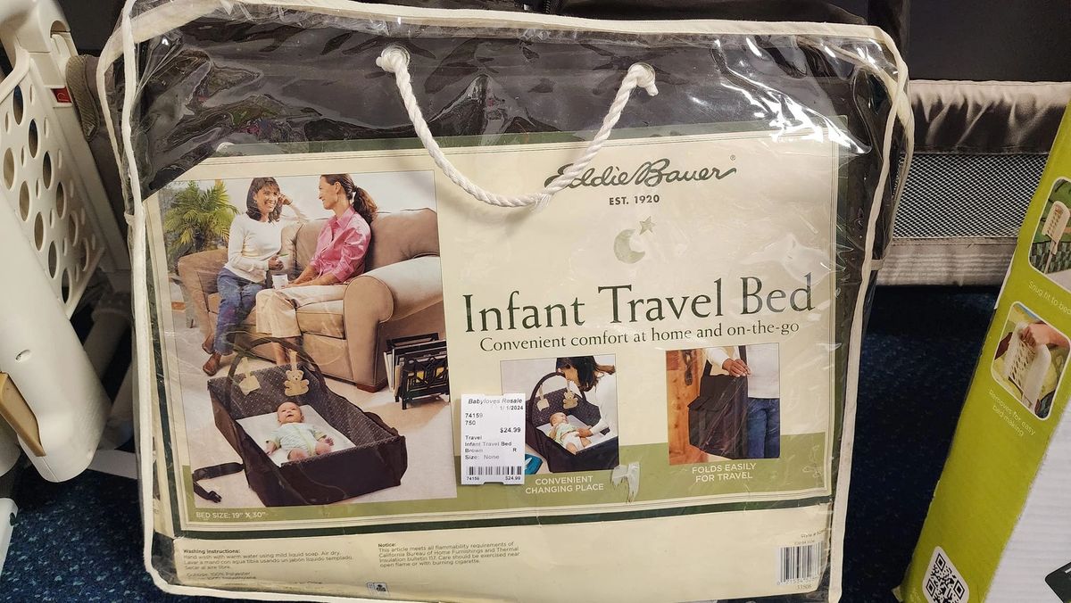 Eddie Bauer Infant Travel Bed Brown